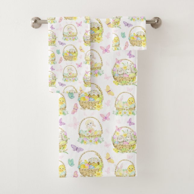 Conjunto de toalhas do banho da páscoa (Insitu)