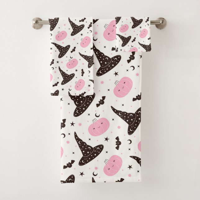 Conjunto de Toalhas do Banho do Tema Halloween (Insitu)