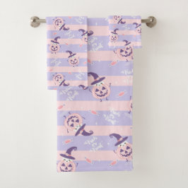 Conjunto de Toalhas do Banho do Tema Halloween