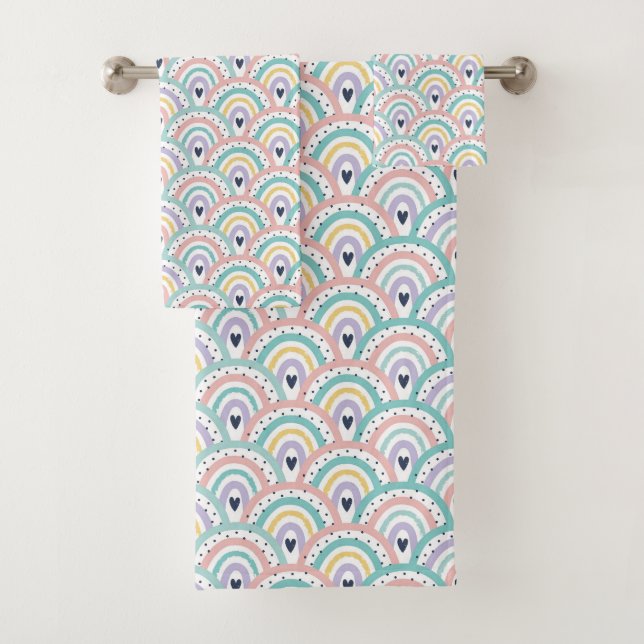Conjunto de toalhas do banho-maria do Pastel Cacho (Insitu)