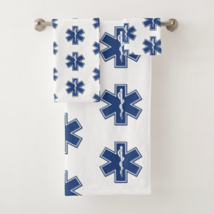 Conjunto de toalhas do logotipo de emergência EMS