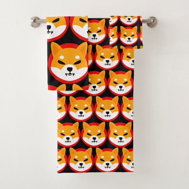 Conjunto de toalhas do logotipo Shiba Inu (Insitu)