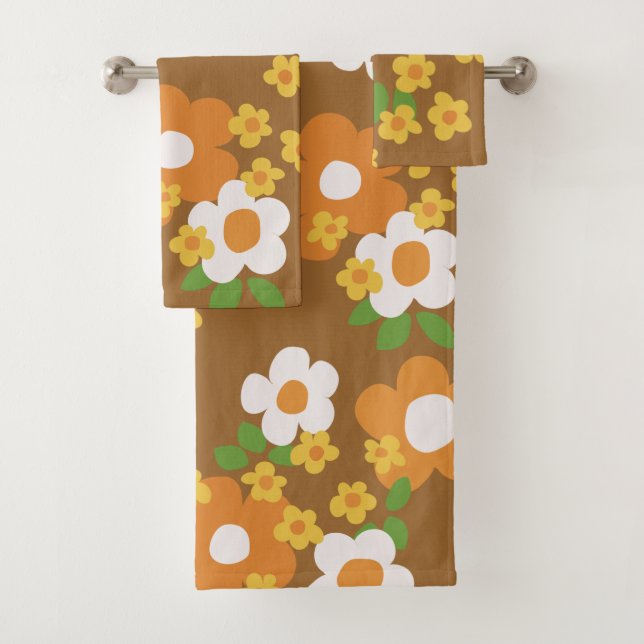 Conjunto de toalhas do modo retrô 60s 70s (Insitu)