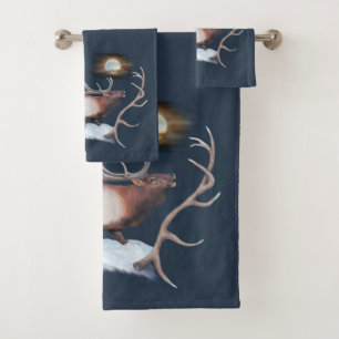 Conjunto de toalhas do touro Elk Bath
