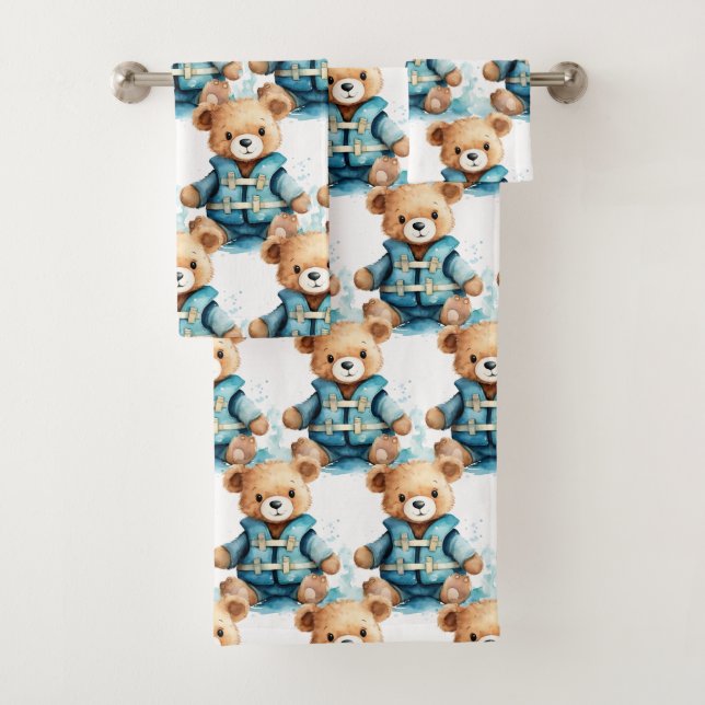Conjunto de Toalhas do Urso Azul (Insitu)