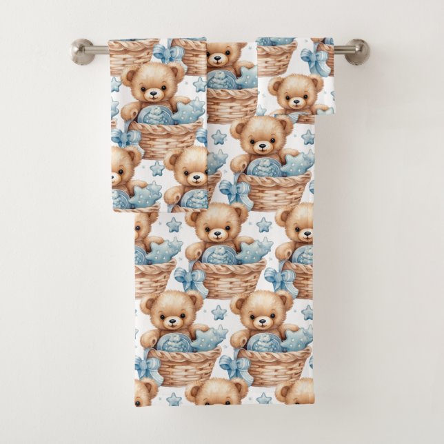 Conjunto de Toalhas do Urso Azul (Insitu)