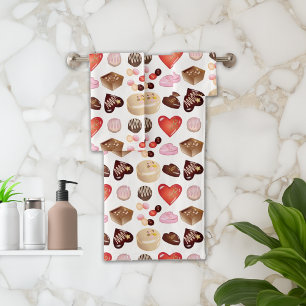 Conjunto De Toalhas Doces de chocolate moderno e bonito