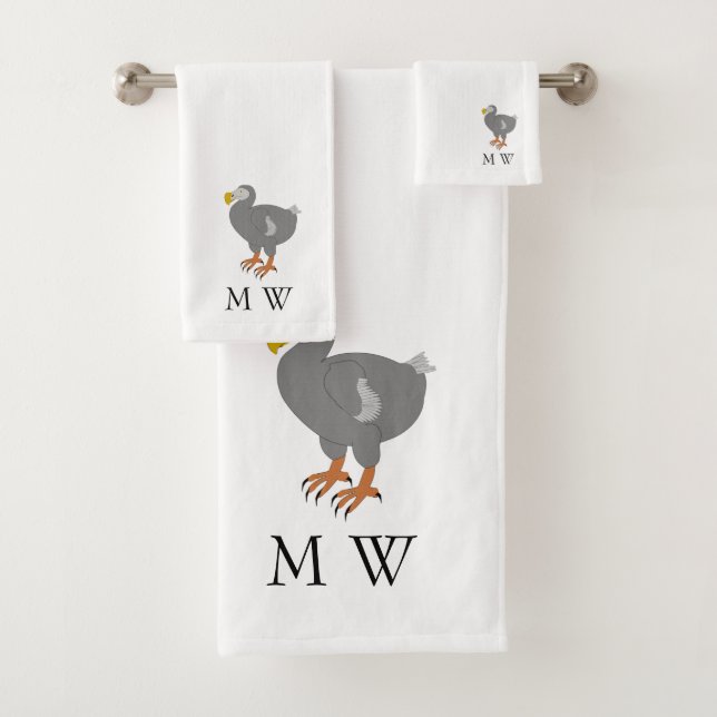 Conjunto De Toalhas Dodo Design Monogramado (Insitu)