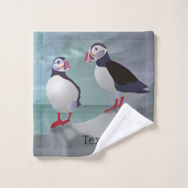 Conjunto De Toalhas Dois Puffins Design