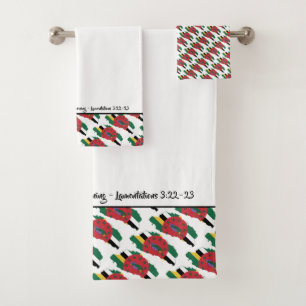Conjunto De Toalhas DOMINICA MAP Compaixões de Deus Escritura Personal