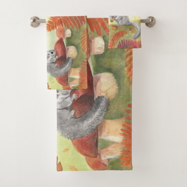 Conjunto De Toalhas Dorrato Gordo Europeu (Glis glis) na Natureza (Insitu)