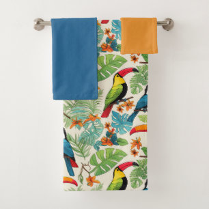 Conjunto De Toalhas Dossel do Tucano Tropical