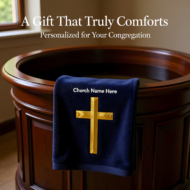 Conjunto De Toalhas Dourada cruz de Faith Cristã com monograma (Criador carregado)