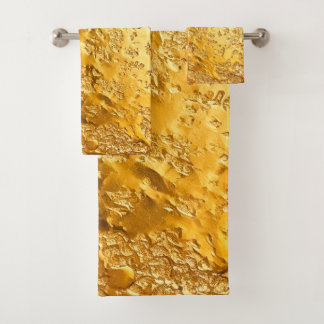 Conjunto De Toalhas Dourado