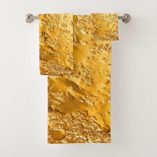 Conjunto De Toalhas Dourado (Insitu)