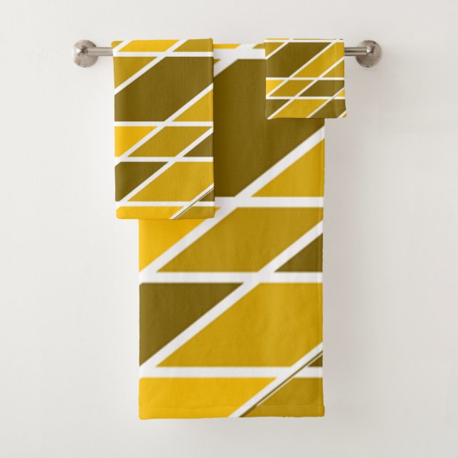 Conjunto De Toalhas Dourado e branco (Insitu)