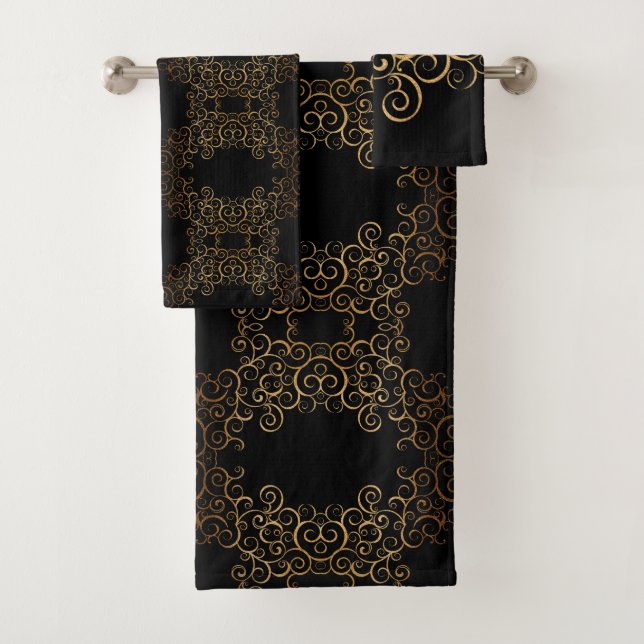 Conjunto De Toalhas Dourados sujos árabes (Insitu)