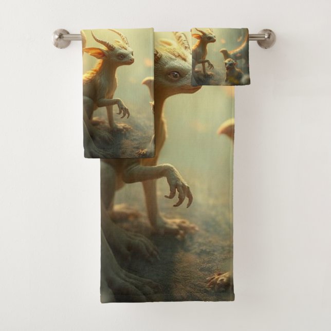 Conjunto De Toalhas „Drachenmutter im goldenen Wald“ (Insitu)