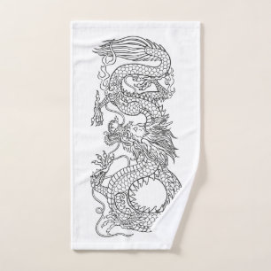 Conjunto De Toalhas Dragão chinês tradicional