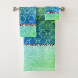 Conjunto De Toalhas Dreamul Blue Sereid Bling