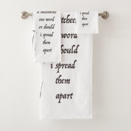 Conjunto De Toalhas É Buttcheeks uma palavra