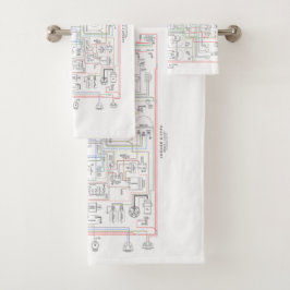 Conjunto De Toalhas E Digite Jag, Diagrama de fiação.