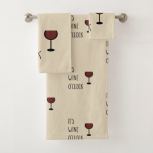 Conjunto De Toalhas É hora do vinho