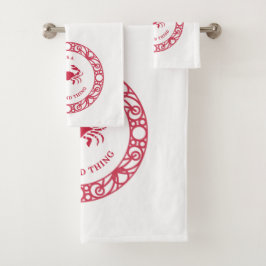 CONJUNTO DE TOALHAS É UMA COISA MARINHA (CRABS)