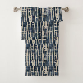 Conjunto De Toalhas Ecos Celestiais em Cloth Shibori Japonês