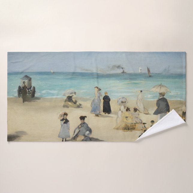 Conjunto De Toalhas Edouard Manet - Na Praia, Boulogne-sur-Mer (Toalha de Banho)