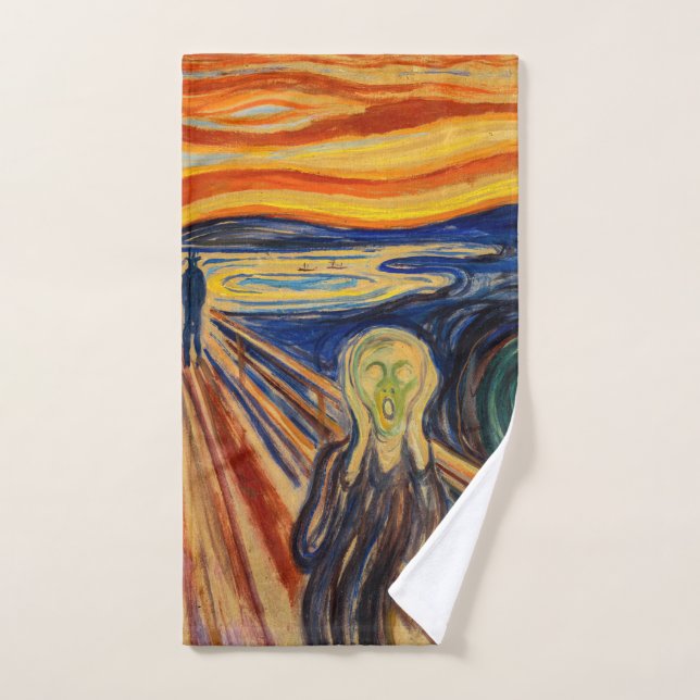 Conjunto De Toalhas Edvard Munch - O Gritar 1910 (Toalha de mão)