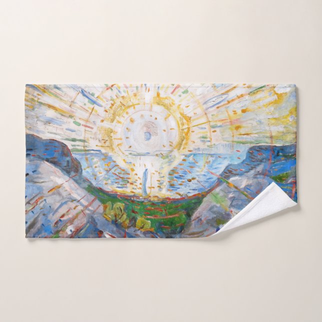 Conjunto De Toalhas Edvard Munch - O Sol 1912 (Toalha de mão)