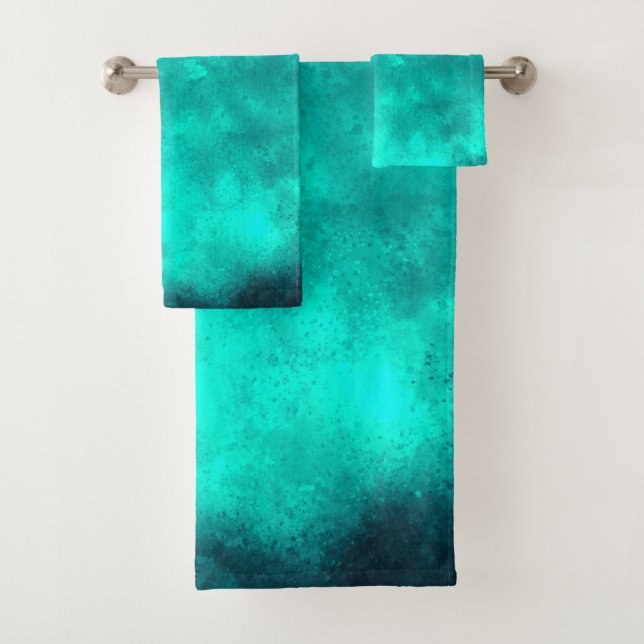 Conjunto De Toalhas Efeito da Nuvem de Tempestade Emerald (Insitu)