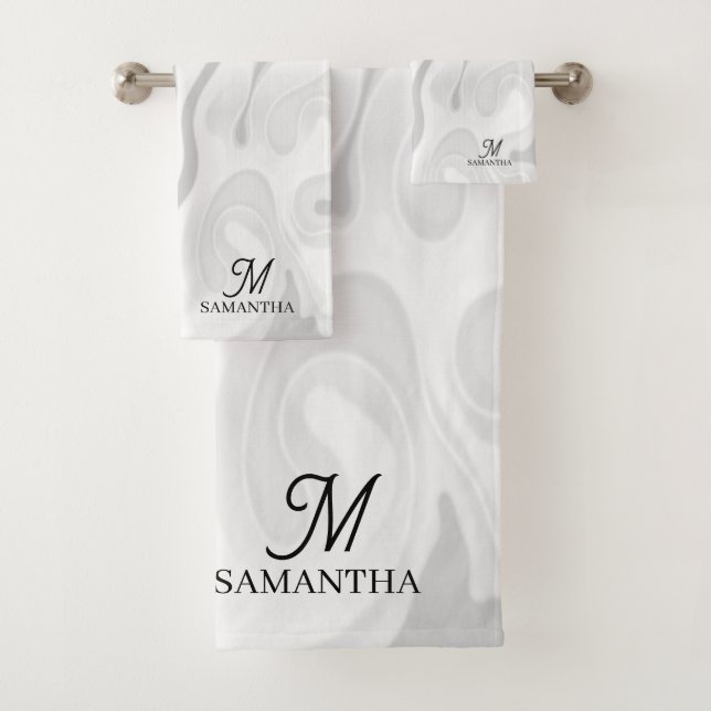 Conjunto De Toalhas Efeito Mínimo do Efeito da Mármula da Cinza Negra  (Insitu)