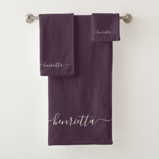 Conjunto De Toalhas EggPlant Bath Towels Bathroom Elegante Na moda