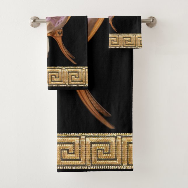 Conjunto De Toalhas Elagabalus Imperador Romano Hollywood Regency (Insitu)