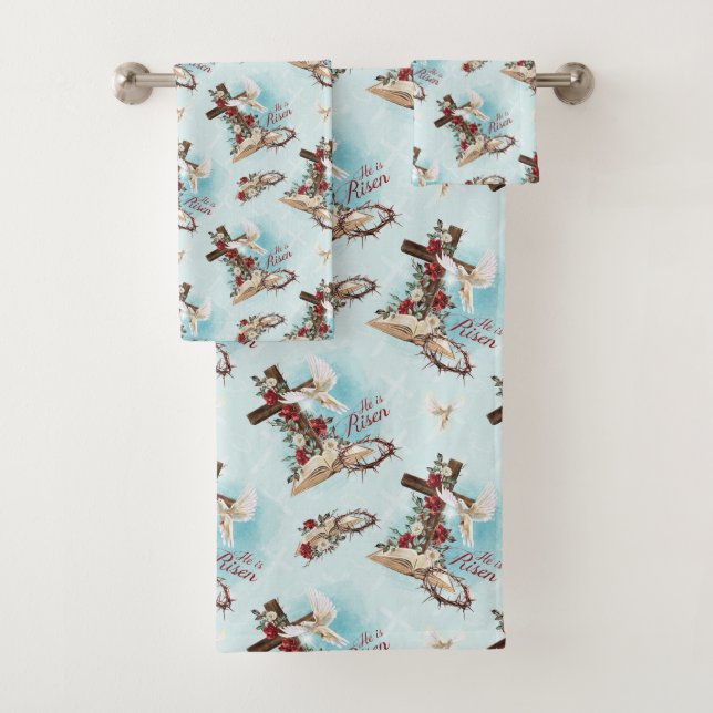 Conjunto De Toalhas Ele é Risen (Insitu)