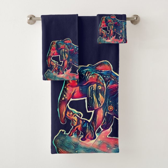 Conjunto De Toalhas elefante giro para bebês e múmias  (Insitu)