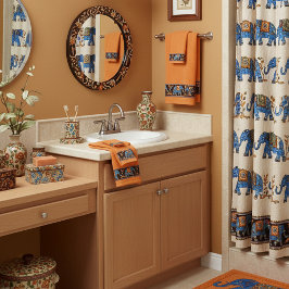 Conjunto De Toalhas Elefantes brilhantes