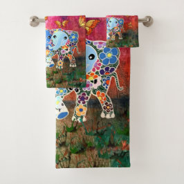 Conjunto De Toalhas Elefantes da dança