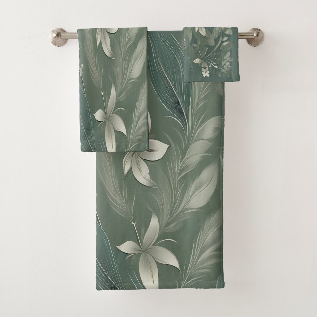 Conjunto De Toalhas Elegância de Hera (Ivy Elegance Bath Towel Set
)