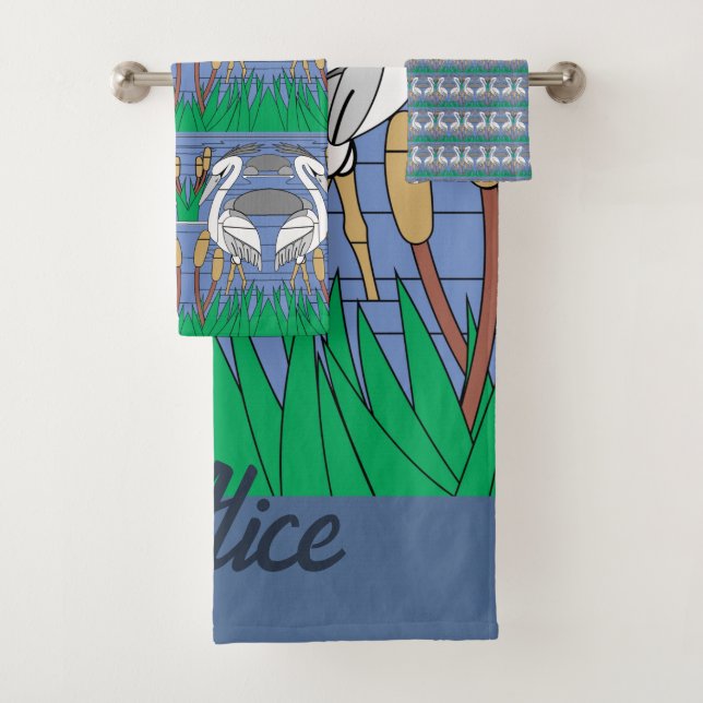 Conjunto De Toalhas Elegante Aquarela Suprime Gráficos Genéricos da Na (Insitu)