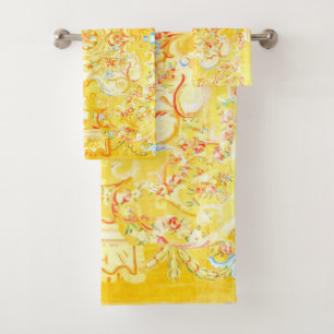 Conjunto De Toalhas Elegante Chic Venetian Floral Paisley