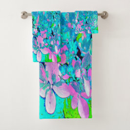 Conjunto De Toalhas Elegante Cor-de-rosa e azul