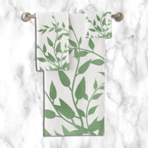 Conjunto De Toalhas Elegante Greenery