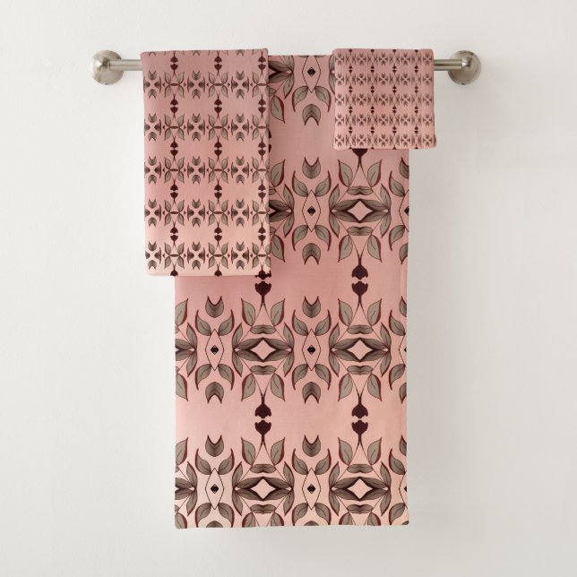 Conjunto De Toalhas Elegante Patternou Três Peças (Insitu)