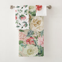 Elegante Rosa e Cream Floral Watercolor