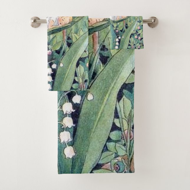 Conjunto De Toalhas Elsa Beskow Thumbelina Fairy (Insitu)
