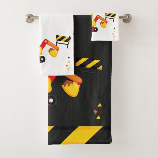 Conjunto De Toalhas Em Construção Extrator Personalizado (Insitu)