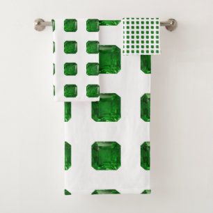 Conjunto De Toalhas Emerald Green
